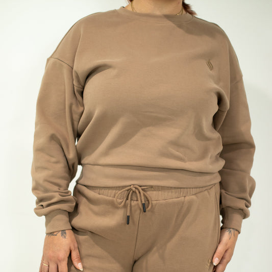 Lux Lounge Crewneck - Sand